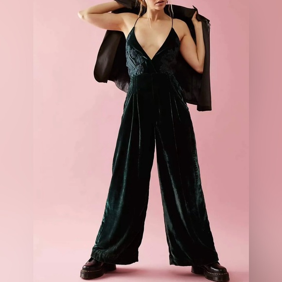 Free People Pants - Nwot Free People Blake Velvet One Piece